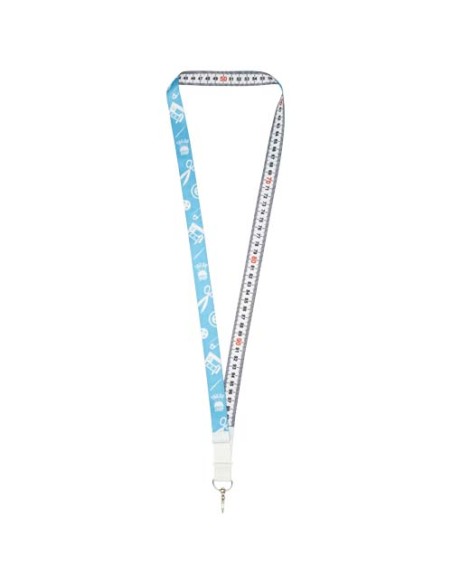 Lanyard con stampa in sublimazione lungo 1 metro in PET riciclato Isla con sgancio di sicurezza