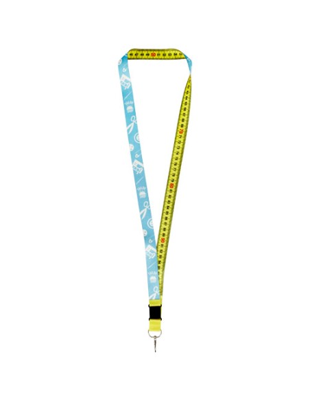 Lanyard con stampa in sublimazione lungo 1 metro in PET riciclato Isla con sgancio di sicurezza