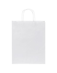 Sacchetto in carta kraft da 80 g/m2 con manici intrecciati - 25 x 11 x 32 cm