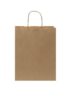Sacchetto in carta kraft da 80 g/m2 con manici intrecciati - 25 x 11 x 32 cm