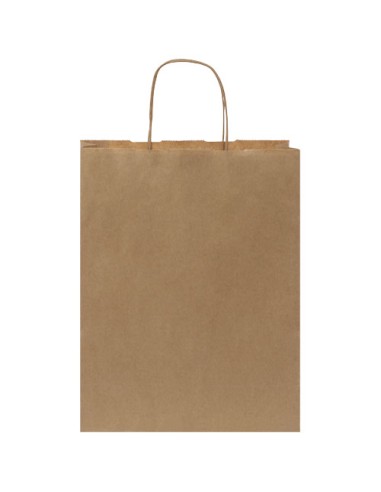 Sacchetto in carta kraft da 80 g/m2 con manici intrecciati - 25 x 11 x 32 cm