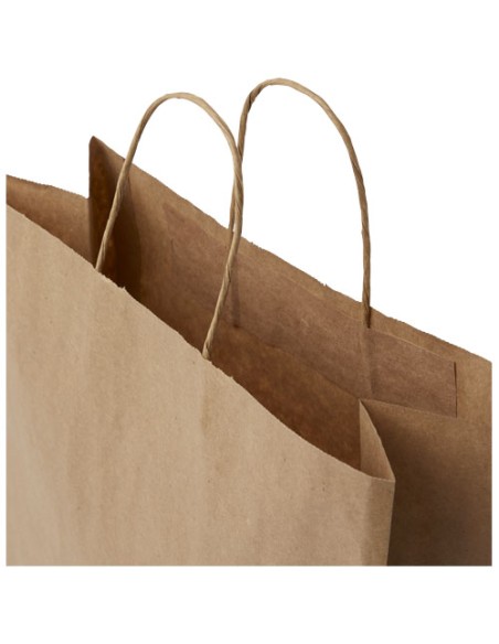 Sacchetto in carta kraft da 80-90 g/m2 con manici intrecciati - 32 x 12 x 40 cm