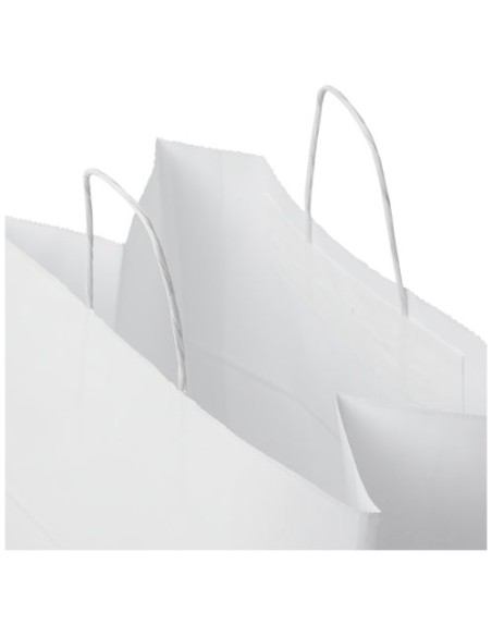 Sacchetto in carta kraft da 80-90 g/m2 con manici intrecciati - 34 x 20 x 35 cm