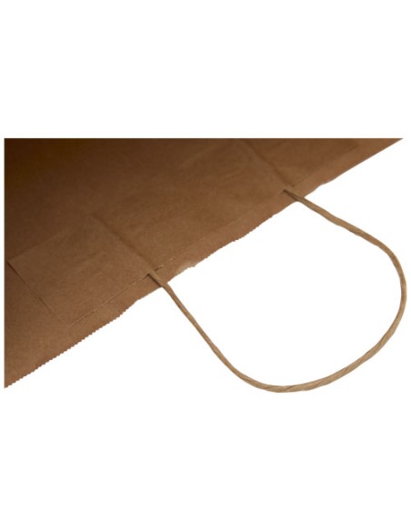 Sacchetto in carta kraft da 80-90 g/m2 con manici intrecciati - 34 x 20 x 35 cm