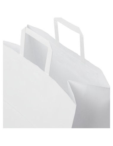 Sacchetto in carta kraft da 80-90 g/m2 con manici piatti - 34 x 20 x 35 cm