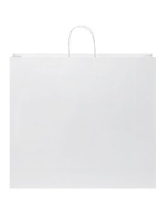 Sacchetto in carta Kraft da 90-100 g/m2 con manici intrecciati - 49,5 x 14 x 44 cm