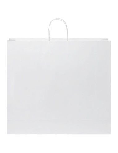 Sacchetto in carta Kraft da 90-100 g/m2 con manici intrecciati - 49,5 x 14 x 44 cm