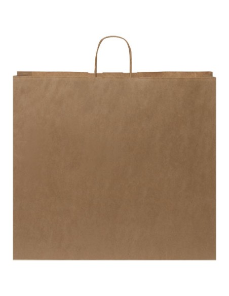 Sacchetto in carta Kraft da 90-100 g/m2 con manici intrecciati - 49,5 x 14 x 44 cm