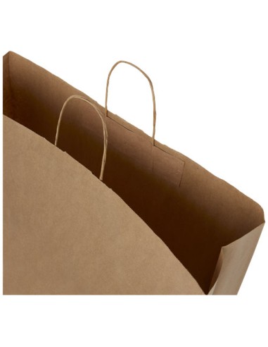 Sacchetto in carta Kraft da 90-100 g/m2 con manici intrecciati - 49,5 x 14 x 44 cm
