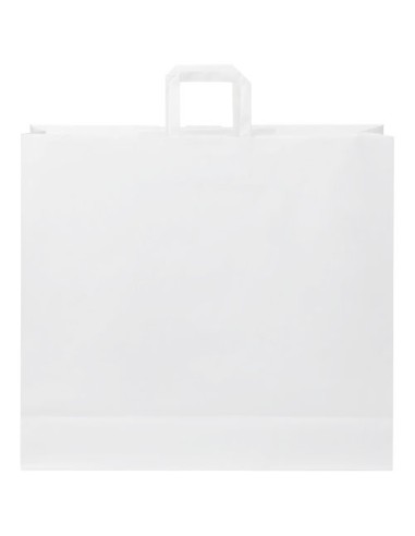 Sacchetto in carta kraft da 90-100 g/m2 con manici piatti - 49,5 x 14 x 44 cm