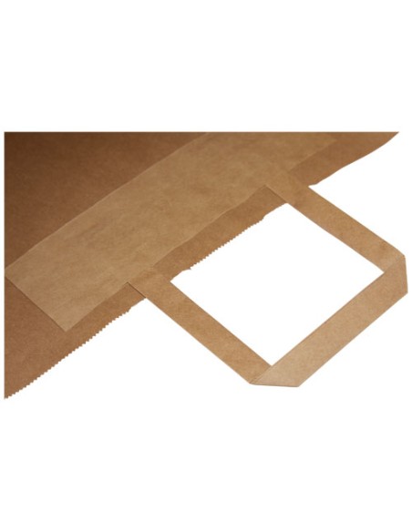 Sacchetto in carta kraft da 90-100 g/m2 con manici piatti - 49,5 x 14 x 44 cm