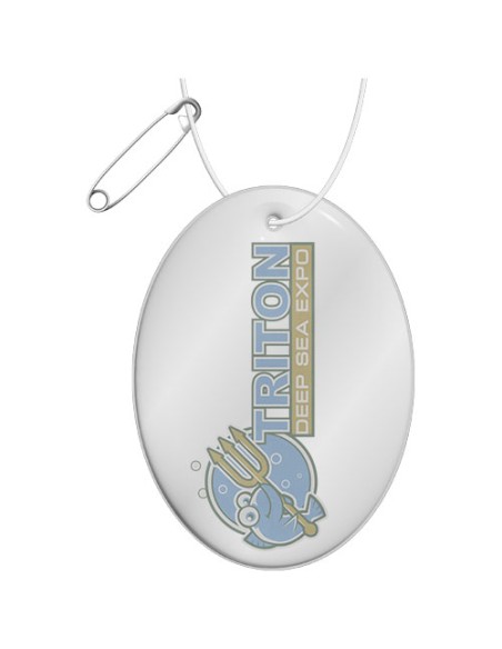 Pendaglio riflettente ovale