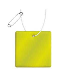 Pendaglio riflettente quadrato