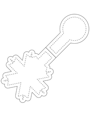 Calamita catarifrangente a forma di fiocco di neve in PVC RFX™ 