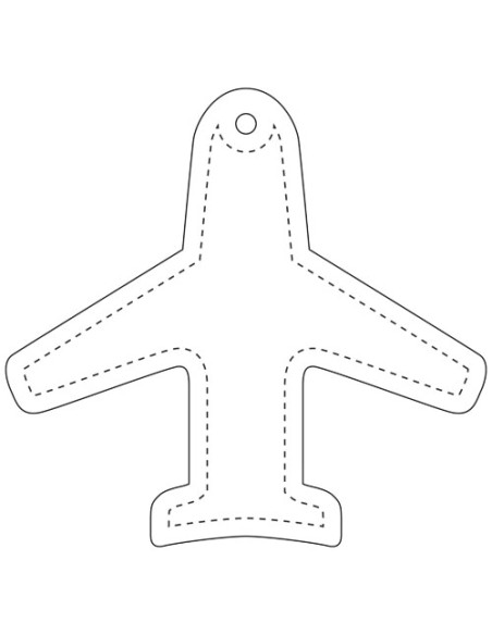 Gancio catarifrangente a forma di aeroplano in PVC con catenella RFX™