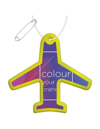 Gancio catarifrangente a forma di aeroplano in PVC con catenella RFX™