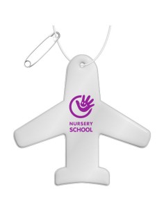 Gancio catarifrangente a forma di aeroplano in TPU con catenella RFX™