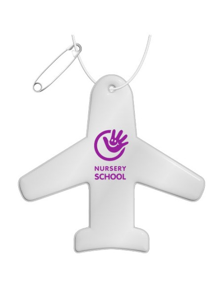 Gancio catarifrangente a forma di aeroplano in TPU con catenella RFX™