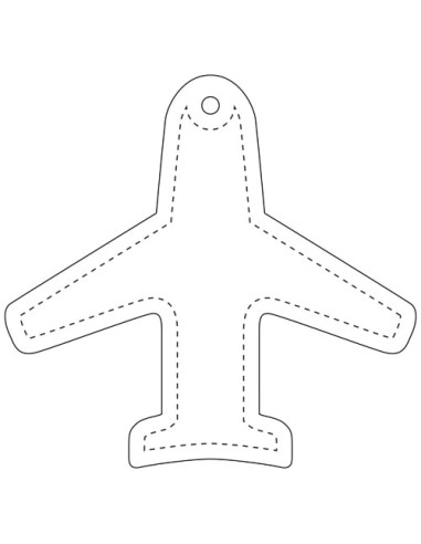 Gancio catarifrangente a forma di aeroplano in TPU con catenella RFX™