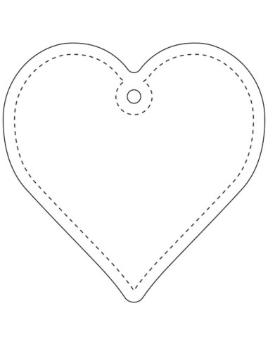Gancio catarifrangente a forma di cuore in PVC con catenella RFX™