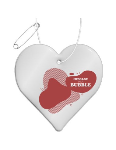 Gancio catarifrangente a forma di cuore in TPU con catenella RFX™