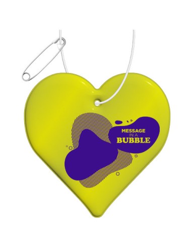 Gancio catarifrangente a forma di cuore in TPU con catenella RFX™