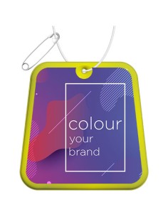 Gancio catarifrangente a forma di trapezio in PVC con catenella RFX™