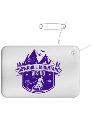 Gancio catarifrangente piccolo rettangolare in TPU con catenella RFX™