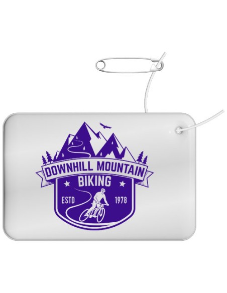 Gancio catarifrangente piccolo rettangolare in TPU con catenella RFX™