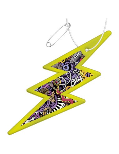 Gancio catarifrangente a forma di fulmine in PVC con catenella RFX™