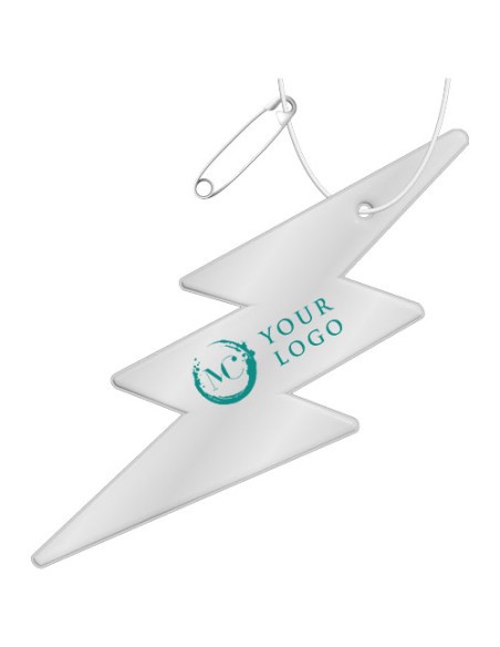 Gancio catarifrangente a forma di fulmine in TPU con catenella RFX™