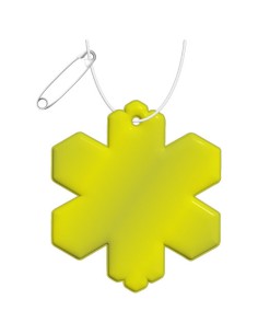 Gancio catarifrangente a forma di fiocco di neve in TPU con catenella RFX™