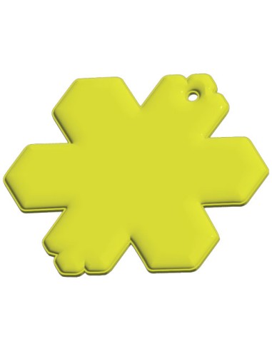 Gancio catarifrangente a forma di fiocco di neve in TPU con catenella RFX™