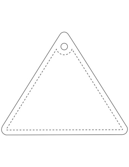 Gancio catarifrangente triangolare in TPU con catenella RFX™