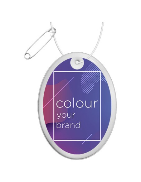 Gancio catarifrangente ovale in PVC con catenella RFX™