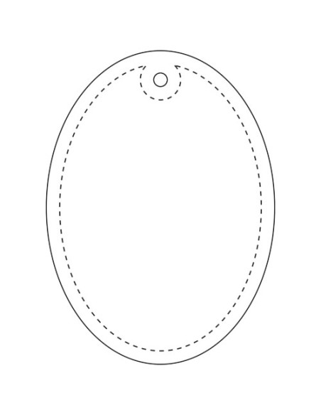 Gancio catarifrangente ovale in TPU con catenella RFX™