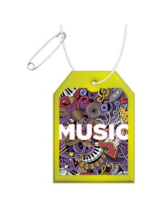 Gancio catarifrangente per etichetta in PVC con catenella RFX™ 