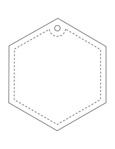  Gancio in PVC catarifrangente esagonale con catenella RFX™