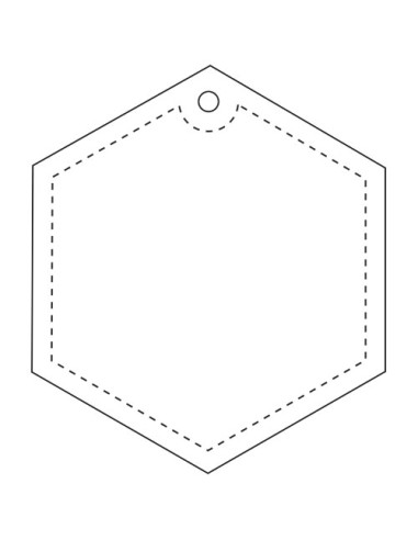  Gancio in PVC catarifrangente esagonale con catenella RFX™