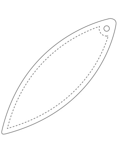 Gancio catarifrangente a ellisse in TPU con catenella RFX™