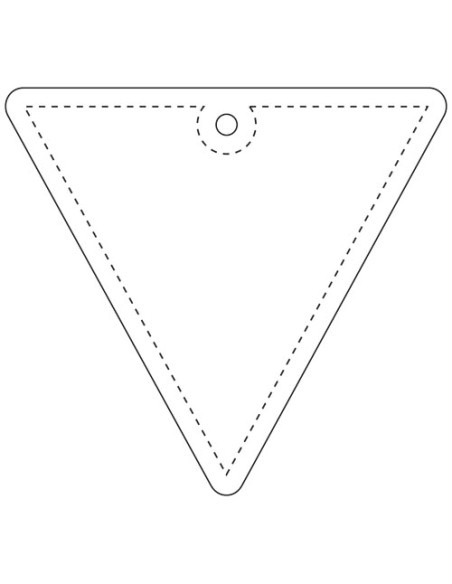 Gancio catarifrangente a triangolo invertito in PVC con catenella RFX™