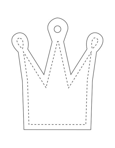 Gancio catarifrangente a forma di corona in TPU con catenella RFX™