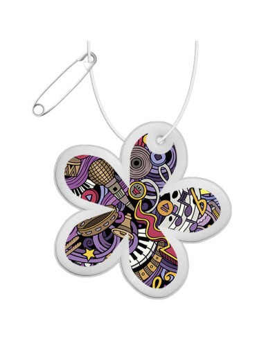  Gancio in PVC catarifrangente a forma di fiore con catenella RFX™