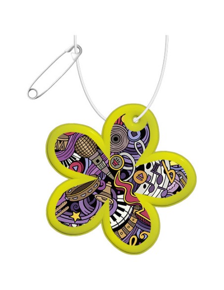  Gancio in PVC catarifrangente a forma di fiore con catenella RFX™