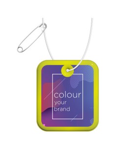  Gancio rettangolare in PVC catarifrangente XXL con catenella RFX™