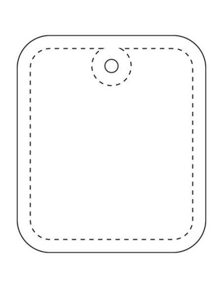  Gancio rettangolare in PVC catarifrangente XXL con catenella RFX™