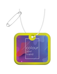 Gancio rettangolare XL in PVC catarifrangente con catenella RFX™