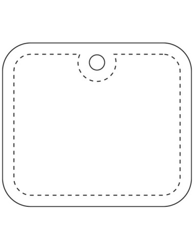 Gancio rettangolare XL in PVC catarifrangente con catenella RFX™
