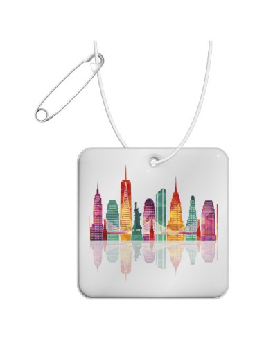 Gancio in PVC catarifrangente quadrato con catenella RFX™ 