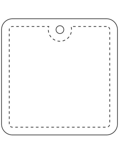 Gancio in PVC catarifrangente quadrato con catenella RFX™ 